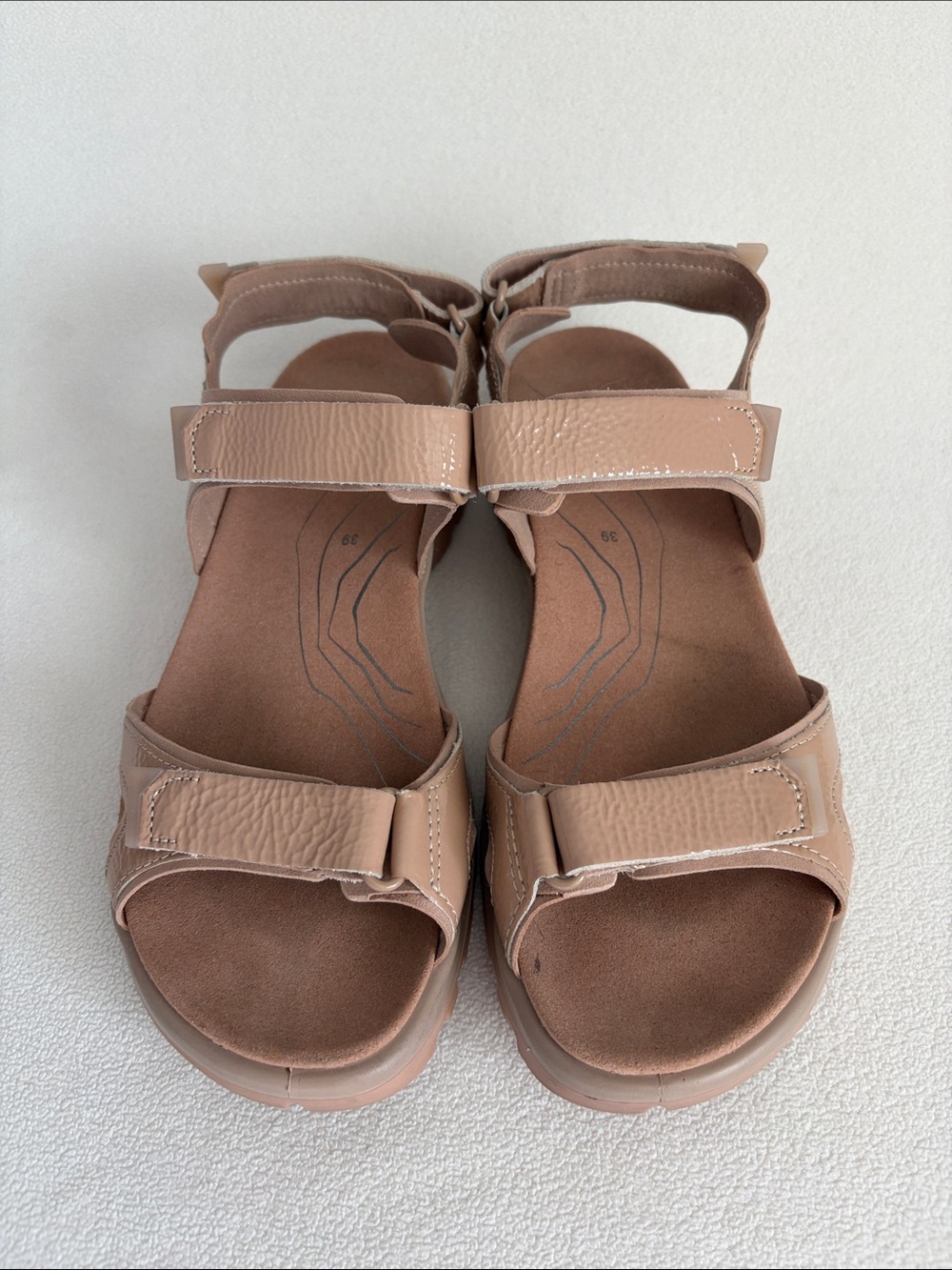 Ecco Yucatan 2.0 Sport Women’s Light Beige Adjustable Strappy Sandals - Picture 2 of 6